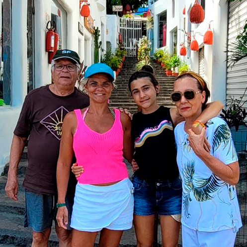 Cristiane Pettengill e família.